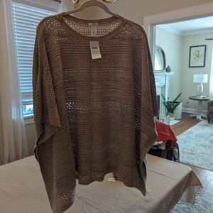 Jill poncho one size NWT 1x/3x